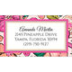 Pink Modern Floral Luggage Tags Image 2 of 3